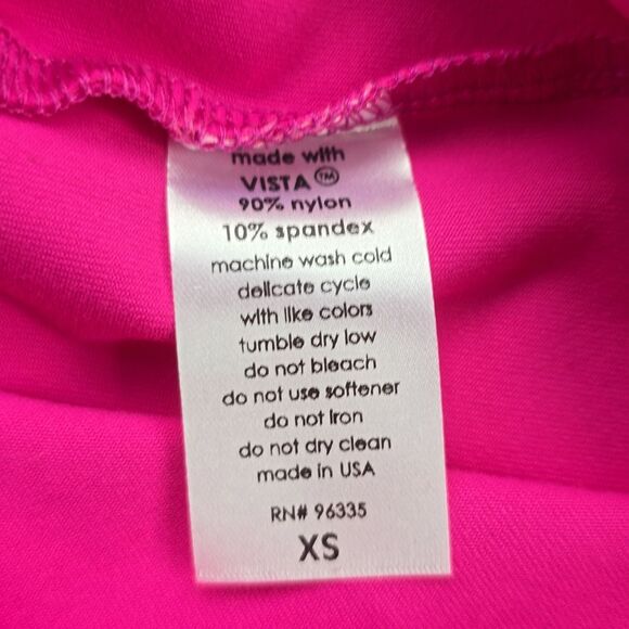 Susana Monaco NWT Pink Glow Racer Neck Ponte Jersey Pull On Mini Dress Size XS - Picture 6 of 9